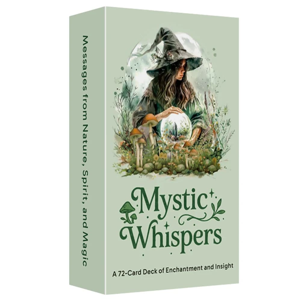 Mystic Whispers 72 carte oracolo, stile acquerello, riflessione e guida su se stessi, giochi di carte, 12x7 cm, carte dei tarocchi per principianti