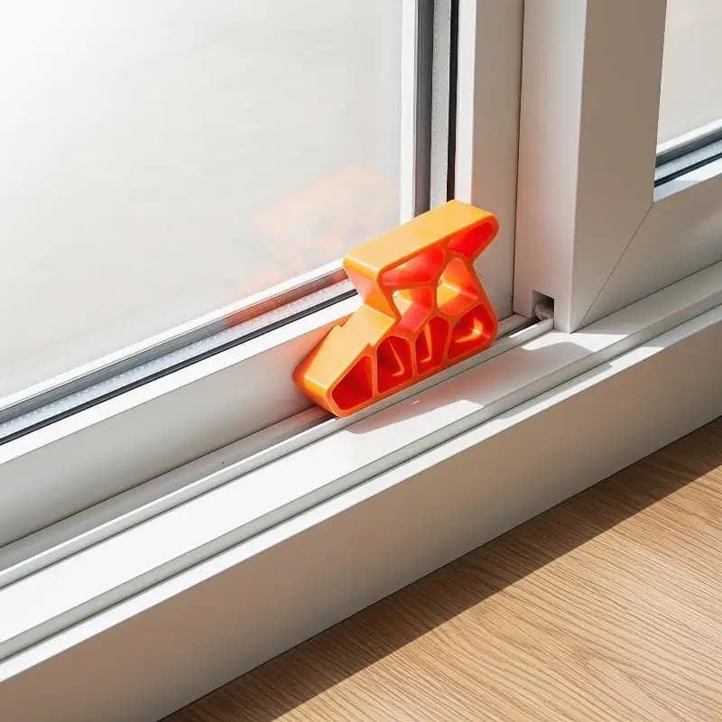 2pcs Heavy Duty Door Stopper Non-Slip Balcony Window Door Wedge For Home Office Bathroom Kitchen Track Lock Anti-Slam
