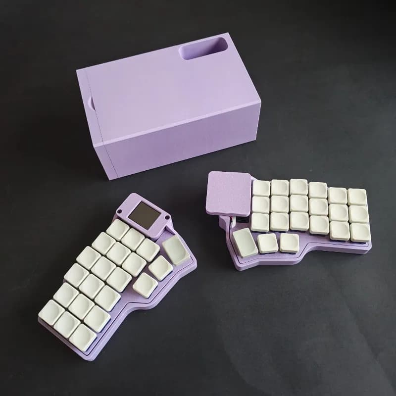 Hot Sale Corne V4.1 Split Mechanical Keyboard Custom Wireless Bluetooth Nice！view Screen Hot-swap Touchpad Mouse ZMK MX Switch