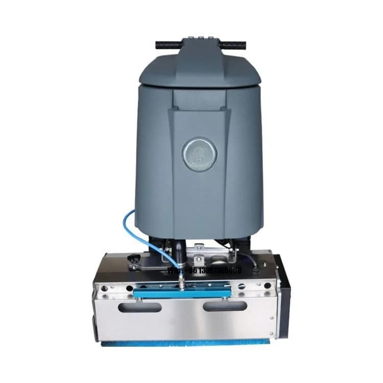Manual step tread cleaning machine with double commercial electric rotating brush Automatic button for mobile scales New mint