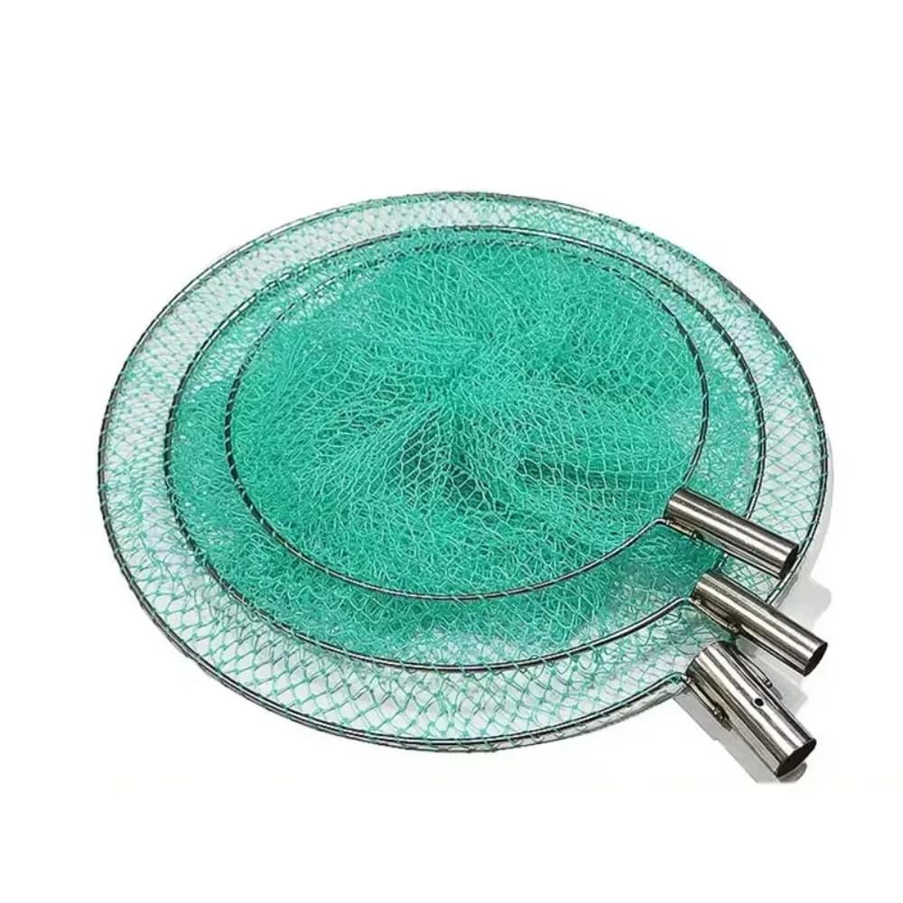 Rete da Pesca in Nylon con Testa in Acciaio Inossidabile, Rete da Pesca Multifilo Senza Manico, Rete per Pesca a Mosca