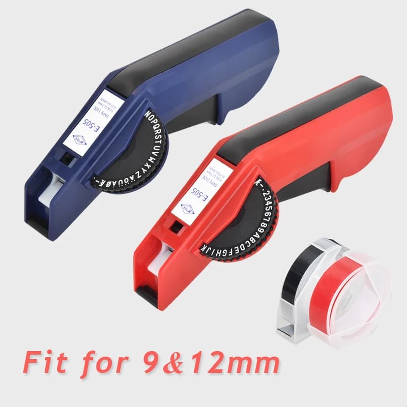 Originale Motex E5500 E-505 etichettatrice manuale e-5500 adatta per nastro goffrato DYMO 3D da 9/12mm può sostituire 1610 12965 1880