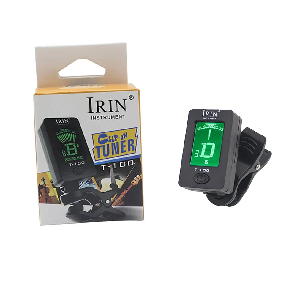 Sintonizzatore musicale IRIN T-100 con display LCD comune a dodici strumenti musicali medi per violino chitarra ukulele raccordi