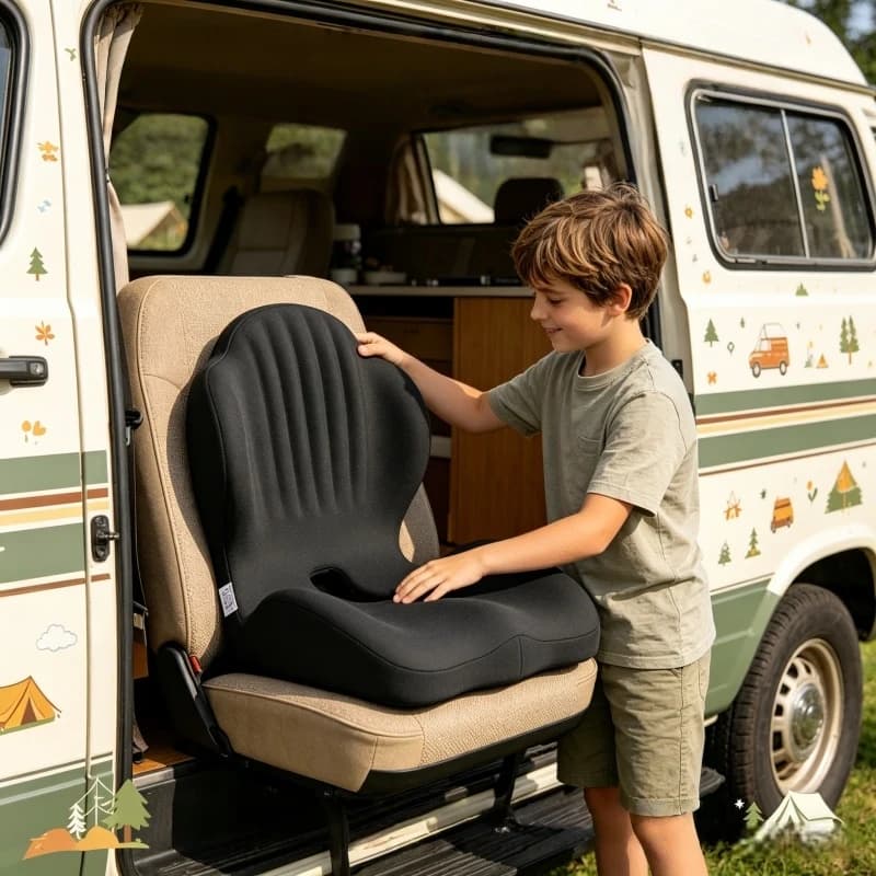Cuscino Ergonomico in Memory Foam con Supporto Lombare per Casa, Ufficio, Auto e Sedia a Rotelle