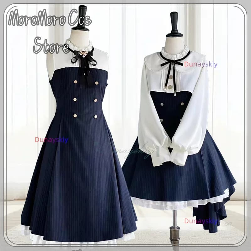 Abito Lolita giapponese Abito elegante con scialle Abito patchwork da donna con bordo rugoso Abiti a trapezio Abbigliamento femminile primaverile ed estivo