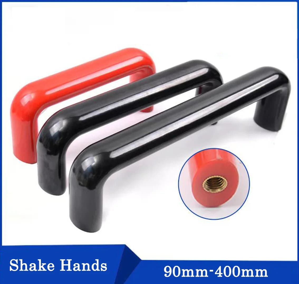 1/3 pezzi maniglie per porte dell'armadio in legno di gomma ellittica rosso/nero manopole per cassetti maniglia per mobili per la casa accessori hardware