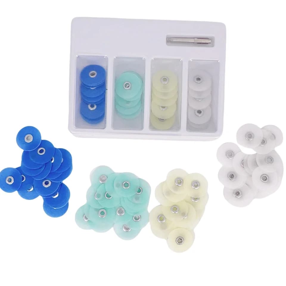 Dental polishing discs with Support Rod, Soflex Flexi Disc Spindle, teeth whitening tool, dental tools