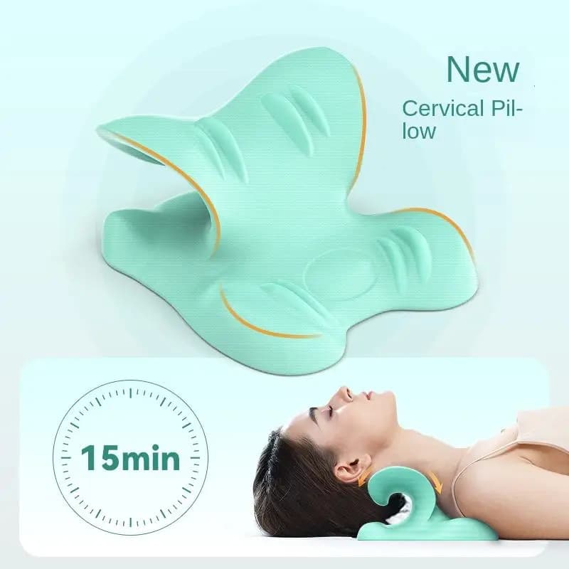 Multifunctional U-Shaped EVA Massage Pillow Stretcher Timing Control for Office Table Use Neck Shoulder Comfortable Massager