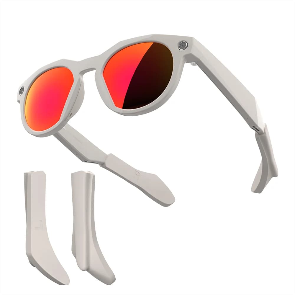 HiBloks Supporto Auricolare per Occhiali Oakley Meta HSTN, Accessori per Occhiali Smart, Copertura in Silicone Antiscivolo, Cuscinetto Auricolare per Occhiali da Sole