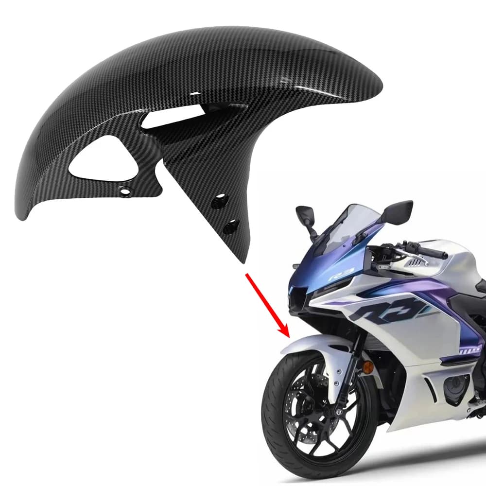 Parafango anteriore per Yamaha YZF-R25 YZF-R3 R25 R3 2019-2021 MT03 2020-2024 Moto Parafango Splash Protezione antipolvere Copertura ruota Carena