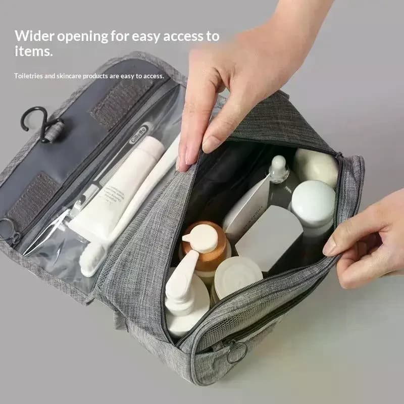 Portable Storage Bag Men Business Bag Toiletries Organizer Women Cosmetic Bag Waterproof Hanging Wash Pouch