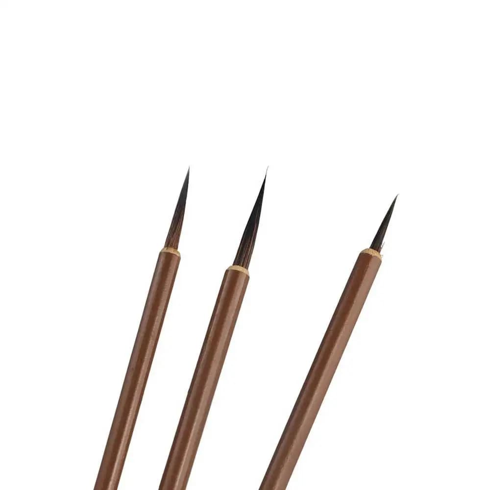 3pcs/set Stationery Weasel Hair Calligraphy Brush Brush Pen Hook Line Pen Paint Brush