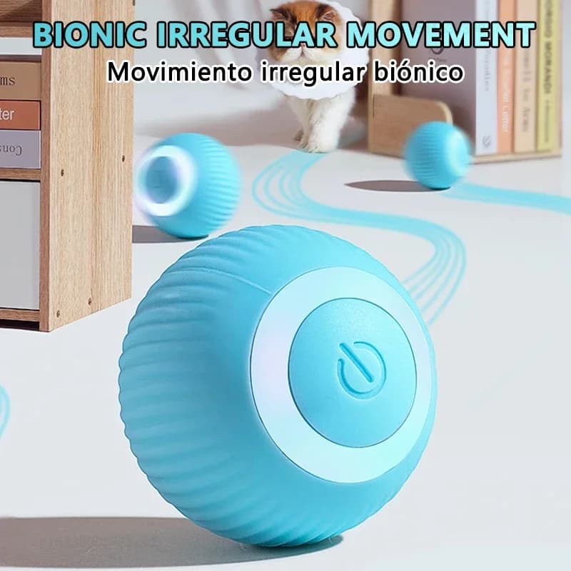Palla Interattiva per Gatti, Giocattolo Elettronico Intelligente per Gatti, Palla Magica Rotolante Automatica per Interni, Accessori per Animali Domestici, Regalo