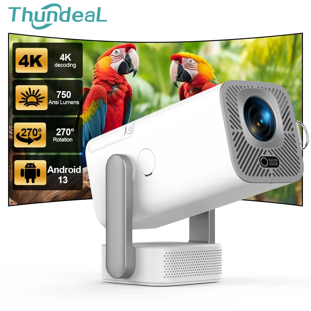 Proiettore Full HD TD80 Pro 1080P 4K 2K Proiettore LED 750Ansi Mini Proiettore portatile TD80Pro TD80W Aggiornamento Home Movie Video