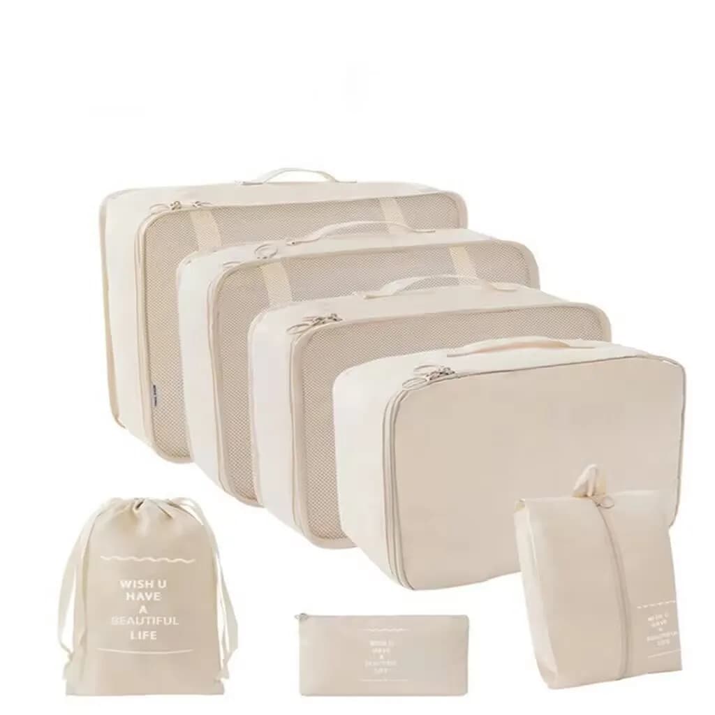 7Pcs/Set Travel Organizer Bags Luggage Packing Cubes Clothing Underwear Shoes Cosmetic Storage Bags For Travel Suitcase