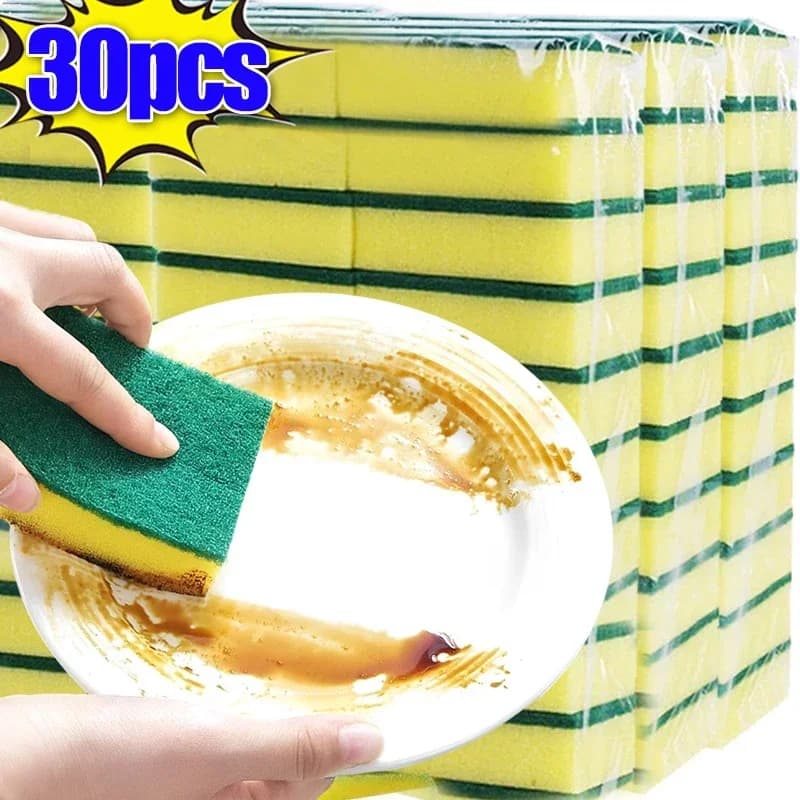 Spugna per piatti da cucina, morbida, assorbente, pulita, per strofinare la pentola, spugnetta abrasiva per la rimozione della ruggine, kit per la pulizia della casa, spugna all'ingrosso