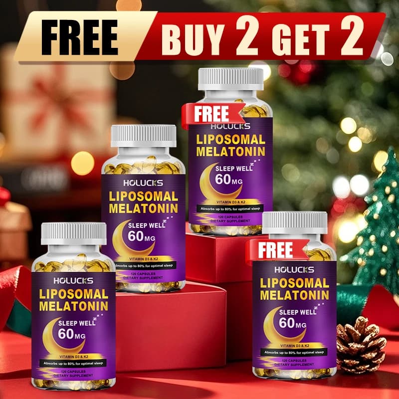 Acquista 2 Ricevi 2 gratis! Capsule di melatonina liposomale, supportano il sollievo dall'insonnia e il recupero del jet lag, sonno rapido e notte ripiena
