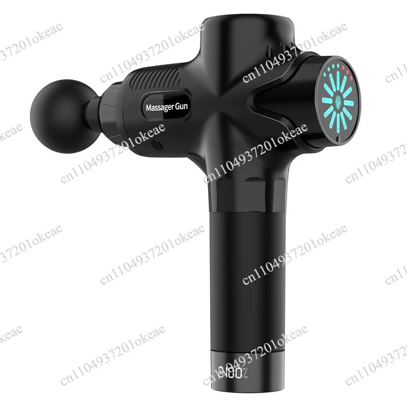 Electric Massage Gun 12 Head High-frequency Fascia Gun Deep Tissue Neck Relaxation 24V Professional Cold and Hot Compression