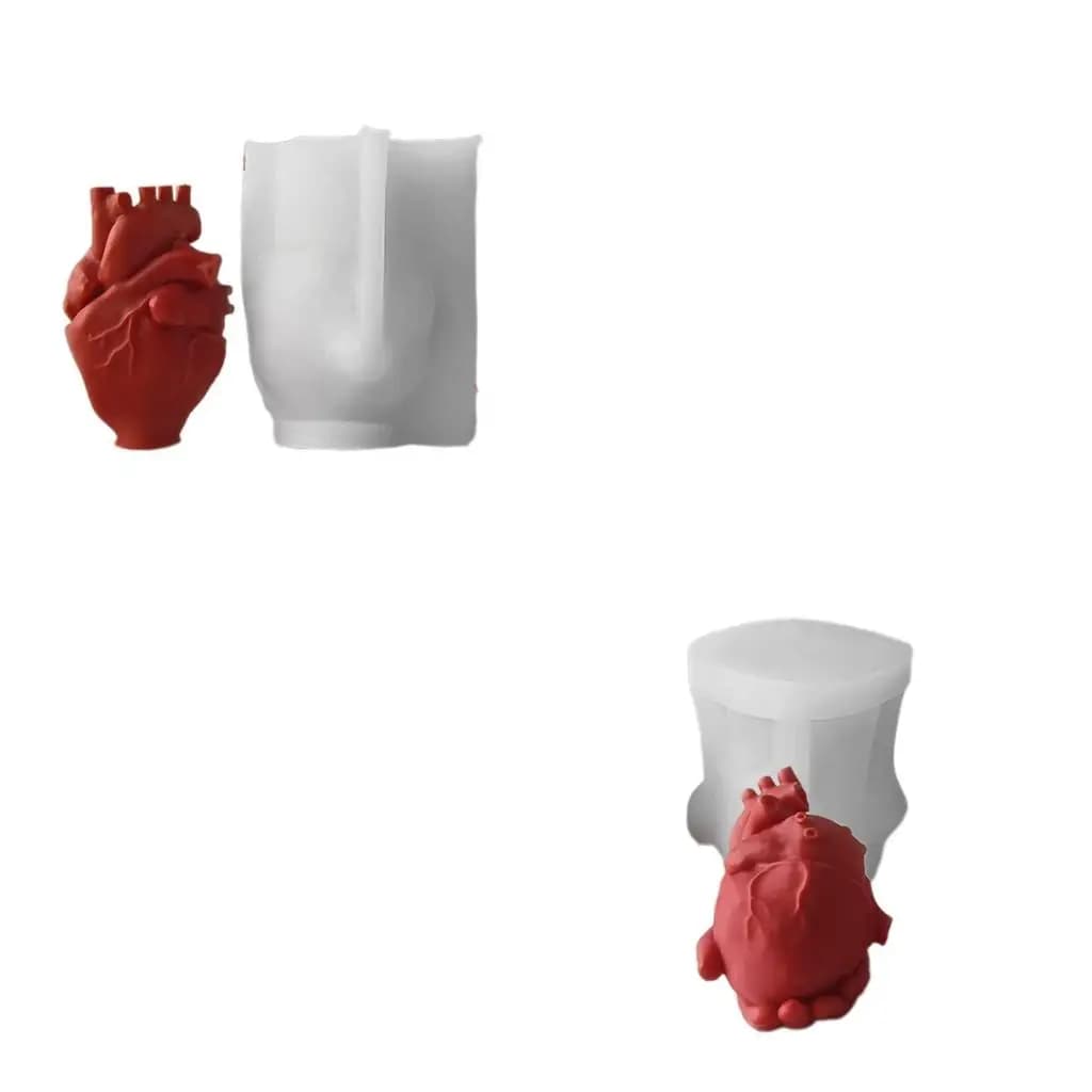 Heart Resin Molds Simulated Heart Molds for Making Soap Chocolate Cake Fondant Room Decorations