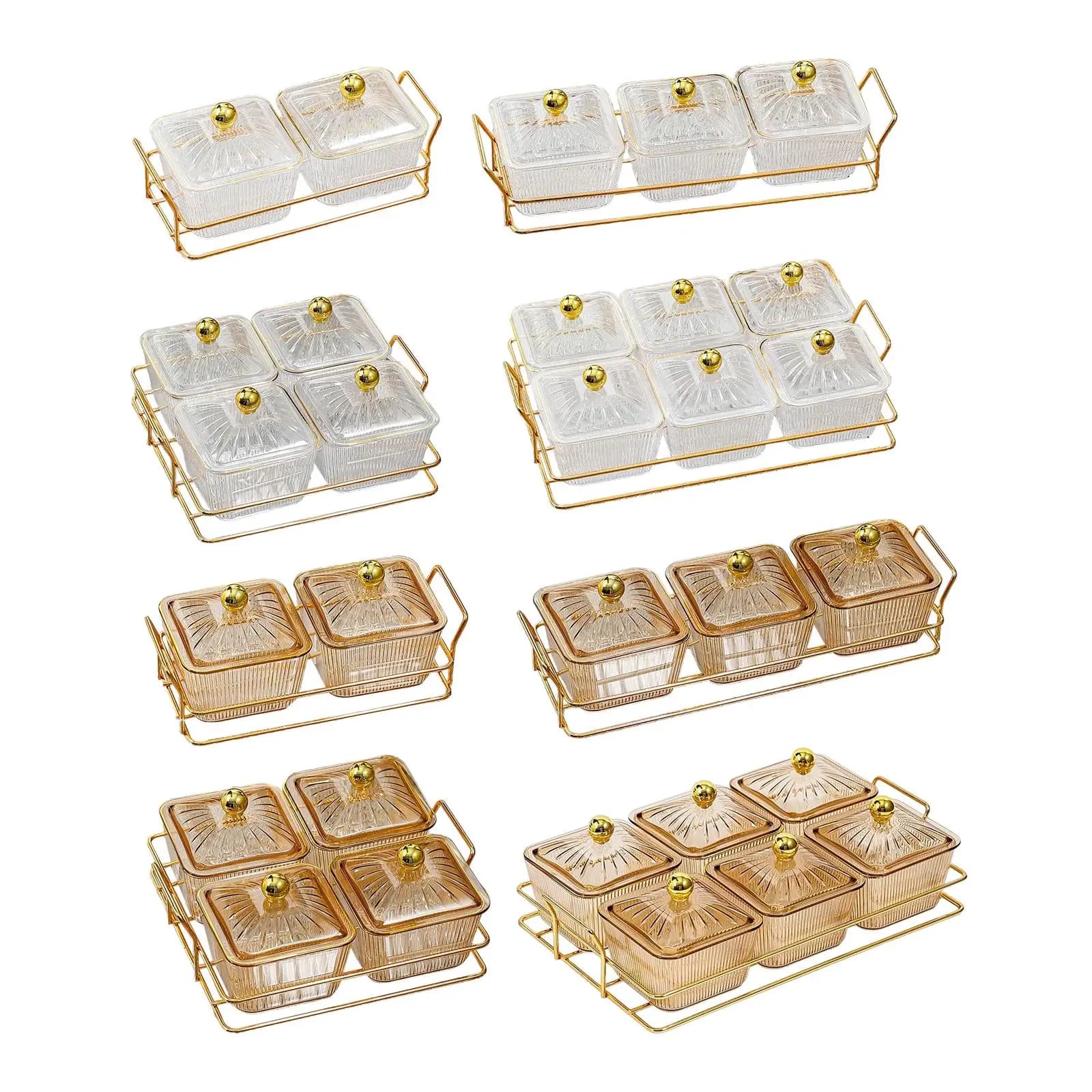 Contenitore per Frutta con Coperchio, Vassoio Multi-Scomparto per Snack, in Plastica Resistente per Casa, Feste e Dessert