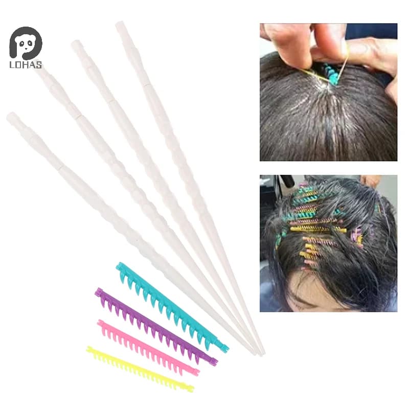 20/30 pz 2.3/3.3/4/5mm Perm Hair Rope Bar Bigodini With Clip Frangia Soft Hair Rollers Set Tool Set for Hairstyle Styling