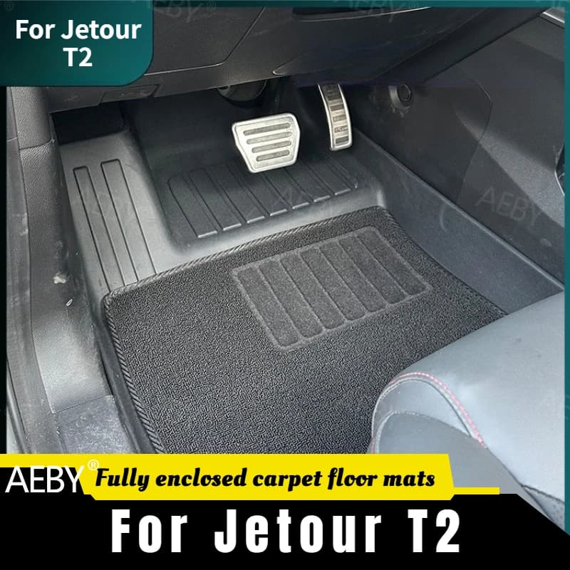 Tappetini per auto Jetour T2 resistenti all'acqua, copertura completa del pavimento dell'auto, resistenti ai graffi e allo sporco per tutte le stagioni