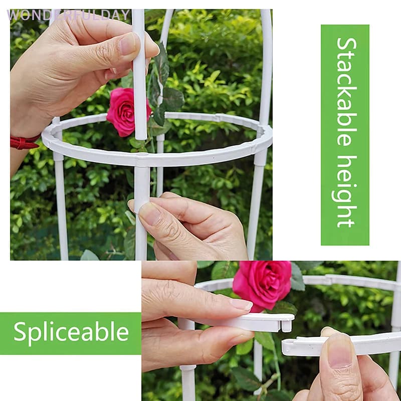 Nuovo Supporto Fai-da-te per Piante Rampicanti, Supporto per Pomodori da Giardino, Supporto Protettivo per Piante