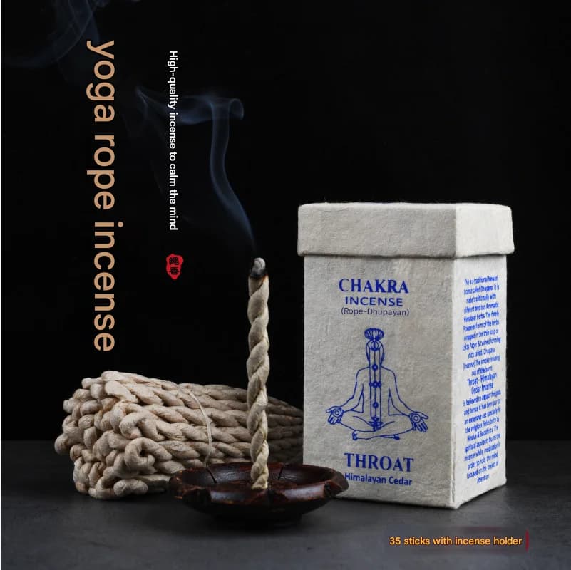 Yoga Incense Ropes Aromatic Incense sticks Handmade Palo Santo Chakra Rope Incense for Meditation