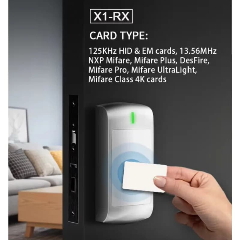 Lettore RFID X1 Impermeabile IP66 Wiegand 125KHz ID 13.56MHz IC NFC per Controllo Accessi Porte