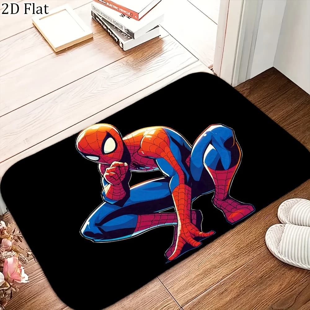 Tappetino in flanella Marvel Superheroes, tappetino da bagno, multi-misura, multi-funzionale per uso quotidiano, adatto per bagno, ingresso, lavanderia