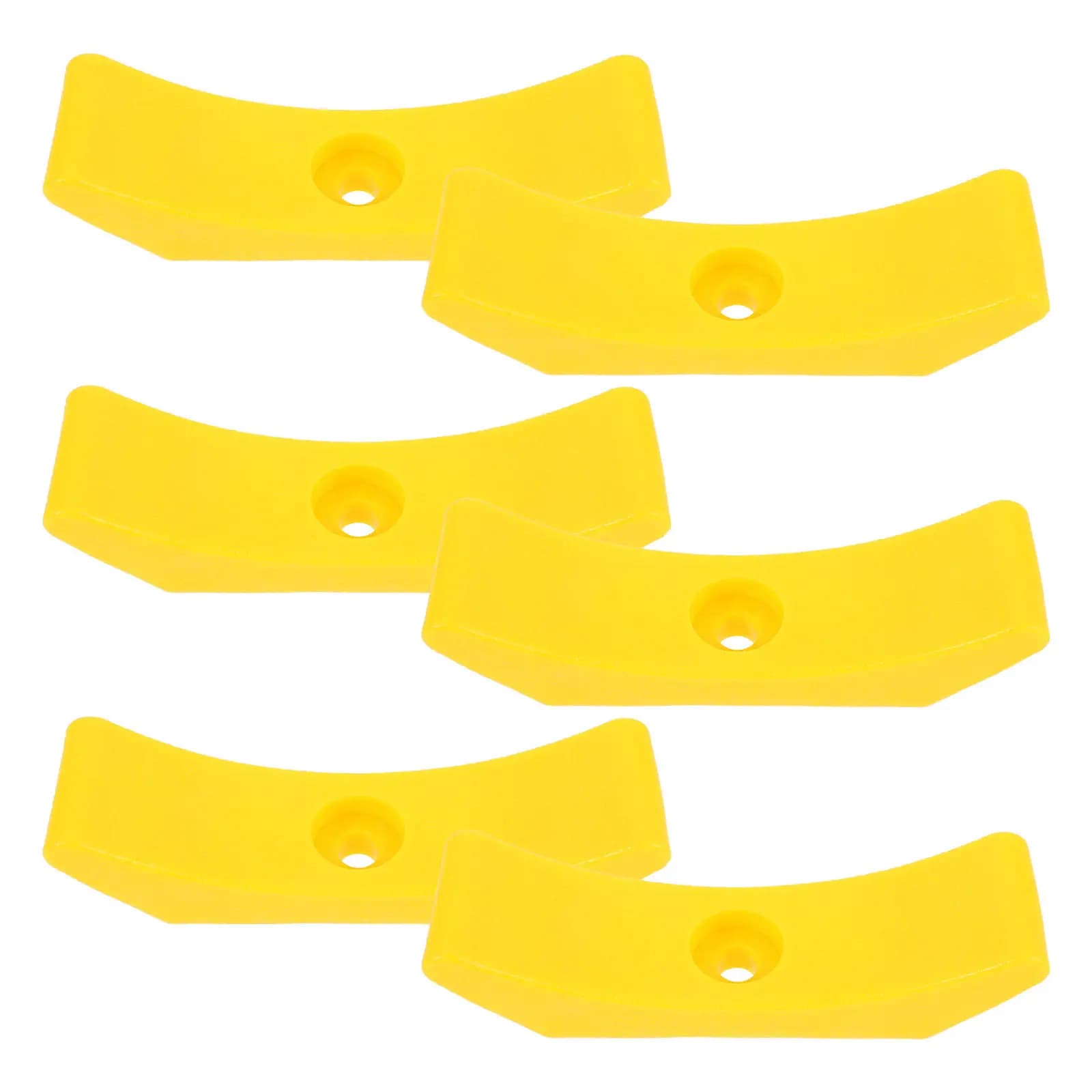 Set di 6 Supporti per Manubri in Plastica, Robusti e Leggeri, Porta Manubri per Palestra, Accessori per Fitness e Esposizione