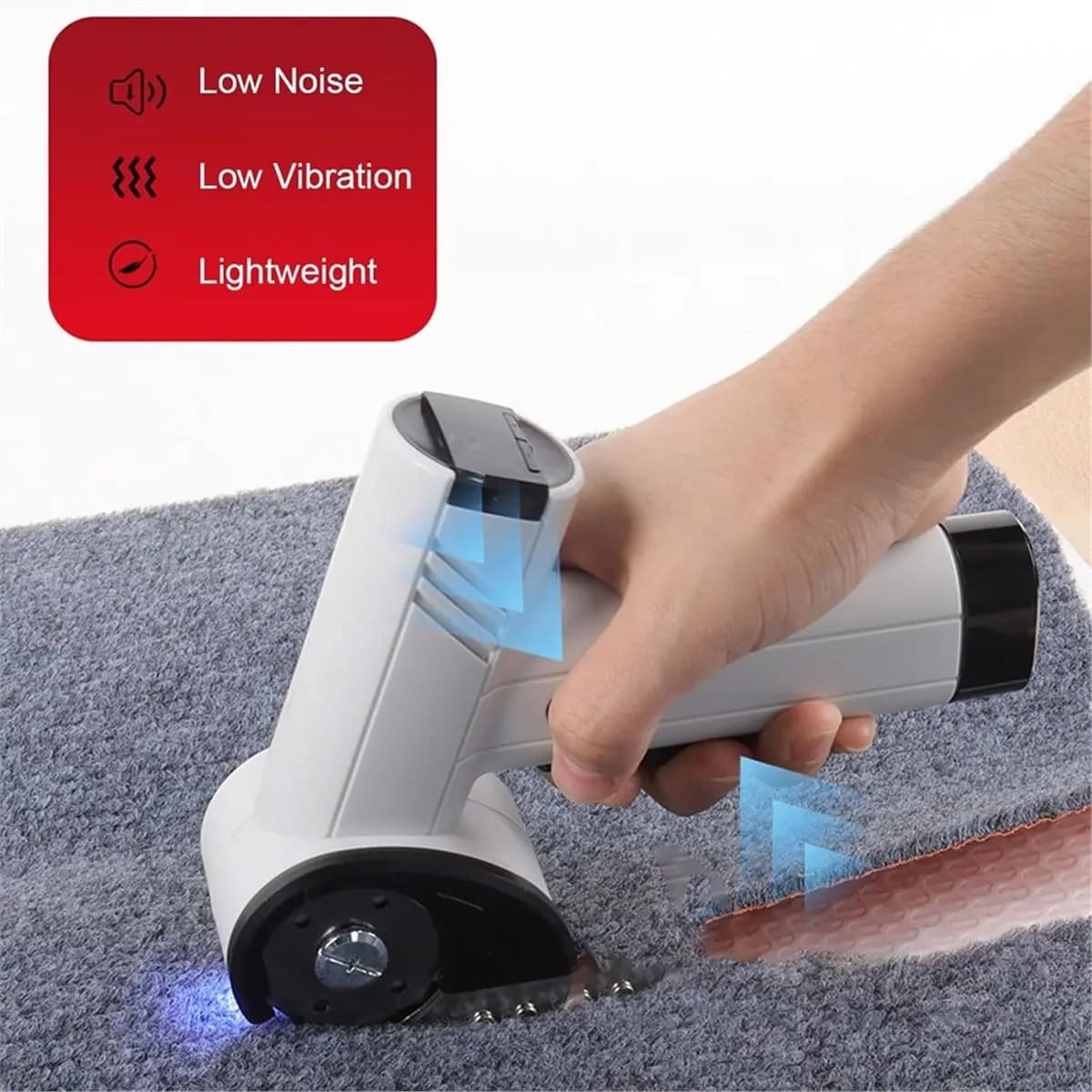 ABZJ Cordless Electric Scissors, Rechargeable Cardboard Cutter, Electric Box Cutter Rotary Tool with Safety Lock for Fabric B