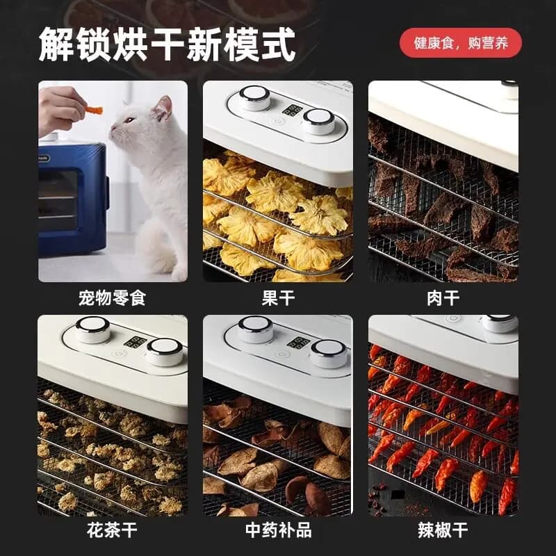 Essiccatore per frutta, piccolo essiccatore per frutta e verdura, essiccatore domestico per snack per animali domestici, essiccatore ad aria per carne essiccata