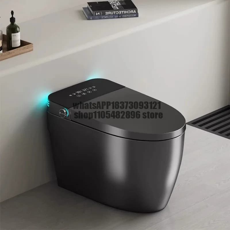 Gun gray smart toilet automatic household siphon integrated electric heating