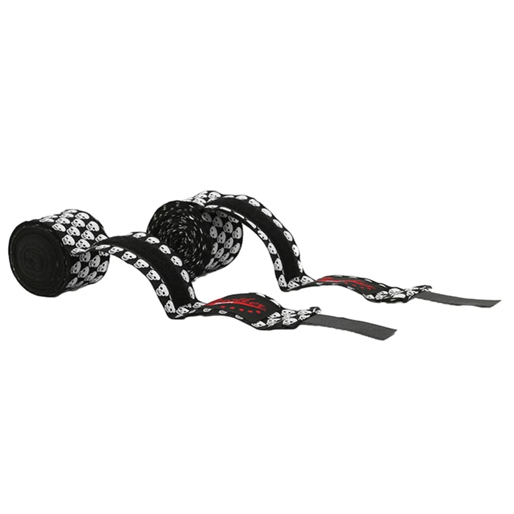 Guanti a Fascia Elastica 3/5M per Kickboxing, Traspiranti, per Muay Thai, con Stampa, per Allenamento Boxe e Fitness
