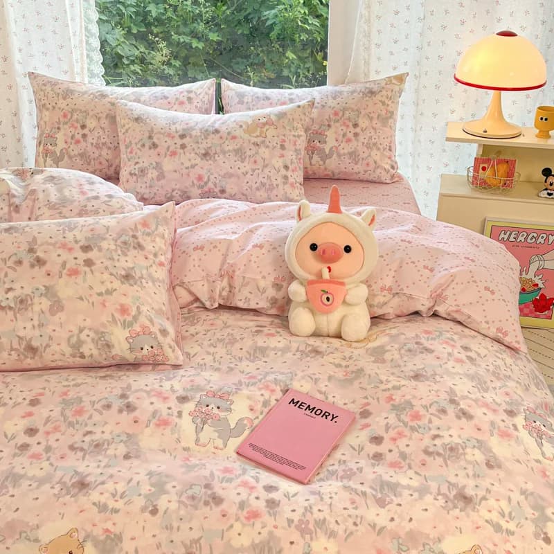 100% Cotton Bed Linen Set, Animated Cardboard, Leather Delicate Cover and Faithful, Single Bed Set/Matrimonial/King Size