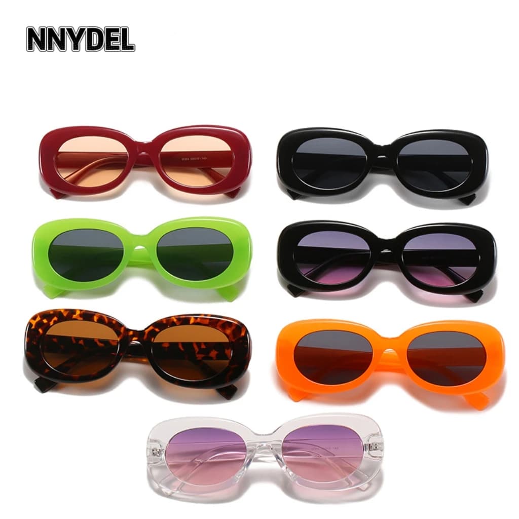 Retro Oval Casual Sunglasses Women Men Chic Y2K Sun Glasses Outdoor UV400 Eyewear Men Hiking Cycling Shades