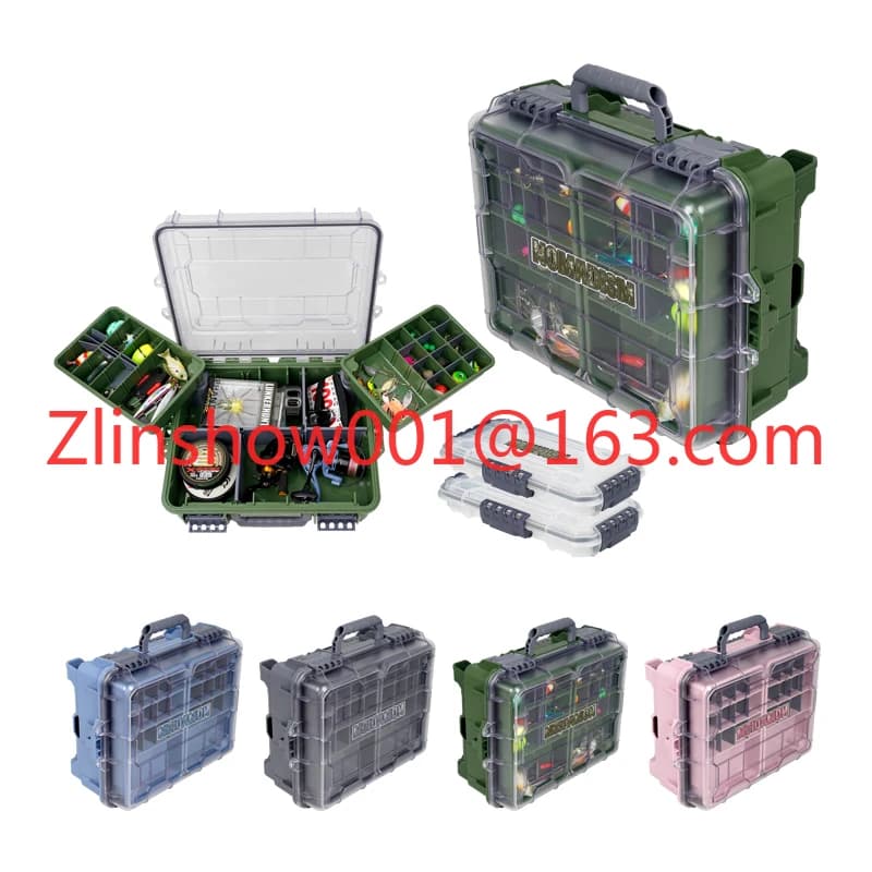Angled Tackle System with Three 3500 Stowaway Boxes Fishing Tackle Storage Premium Tackle Trays