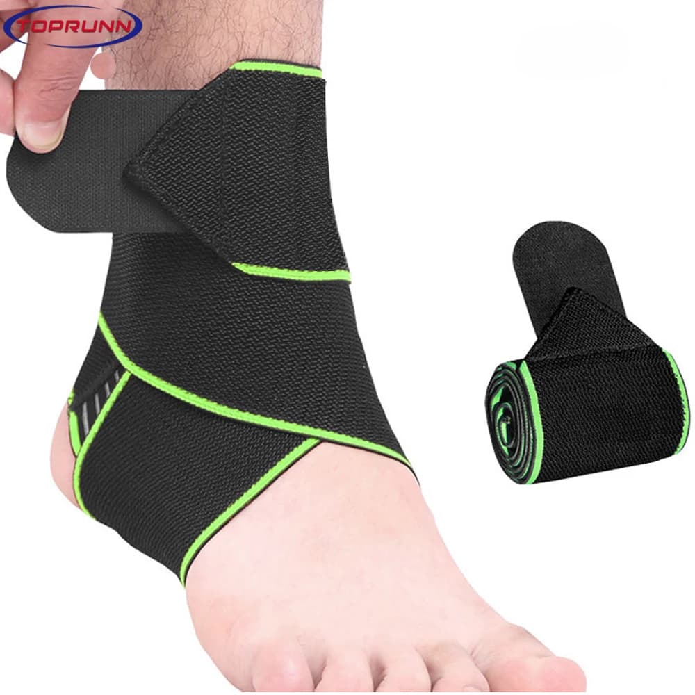 TopRunn 1PCS Professionale Sport Caviglia Ceppo Avvolge Bende Elastico Supporto Per Caviglia Brace Protector Per Il Fitness Corsa