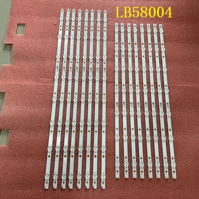 Kit 16 pezzi Striscia di retroilluminazione a LED per 58PUS9005 12 58PUS7304/12 LB58004 V1 V0_00 TPT580B5-U2T01D REVS01D