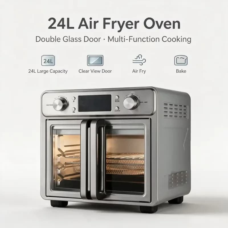 Digital Electric Stainless Steel Air Fryer Oven 24L Capacity Multi Function For Use