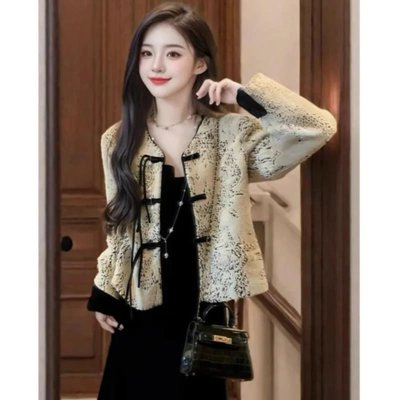 2026 New Autumn Jacket Women Fashion Chinese Style National Short Female Coat Casual Retro Womens Clothing