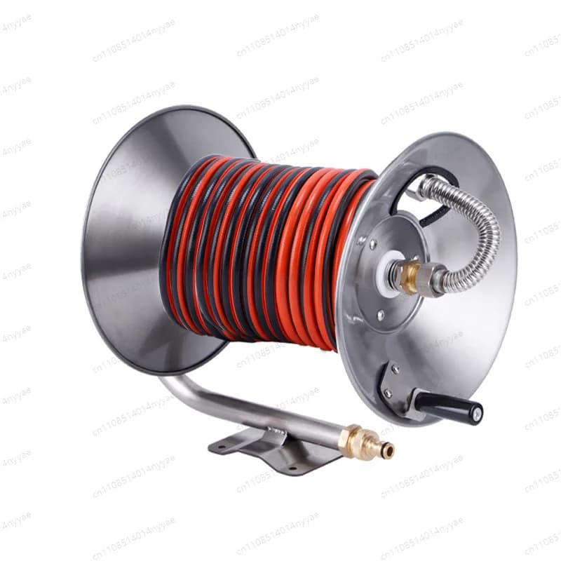 Stainless Steel Wall Wrap, Garden Pipe Retractable Organizer for Washing Cars and Floating Plants