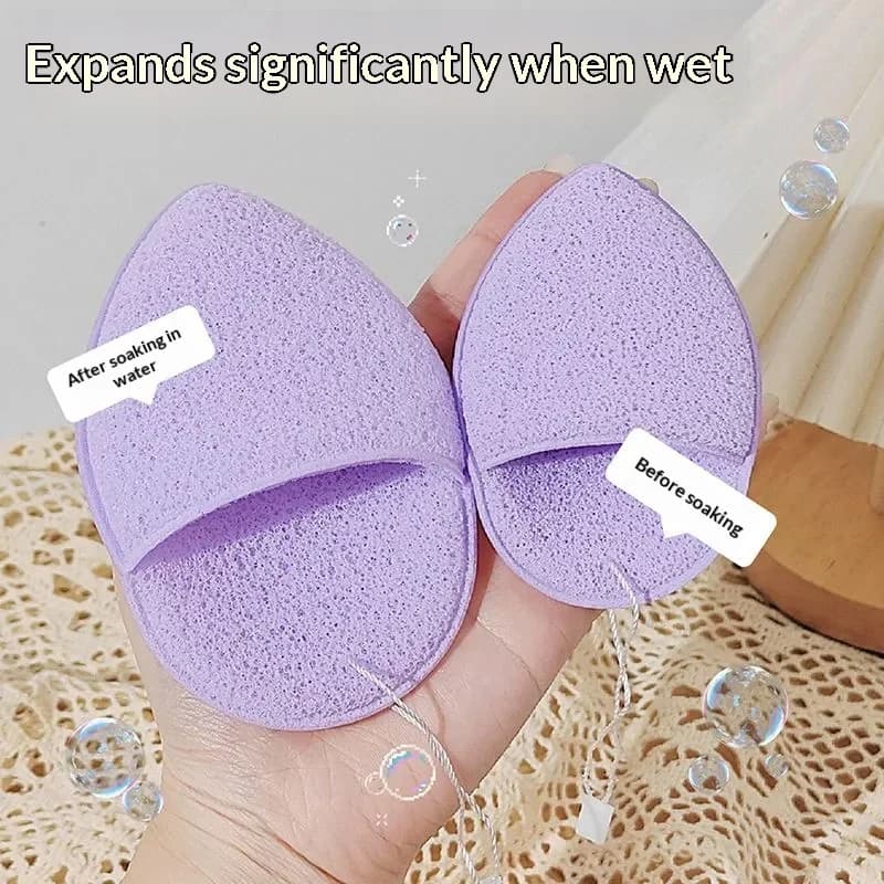 Glove Type Facial Sponge Puff Soft Water Drop Face Cleansing Sponge Mask Remover Exfoliating Face Wash Beauty Tool