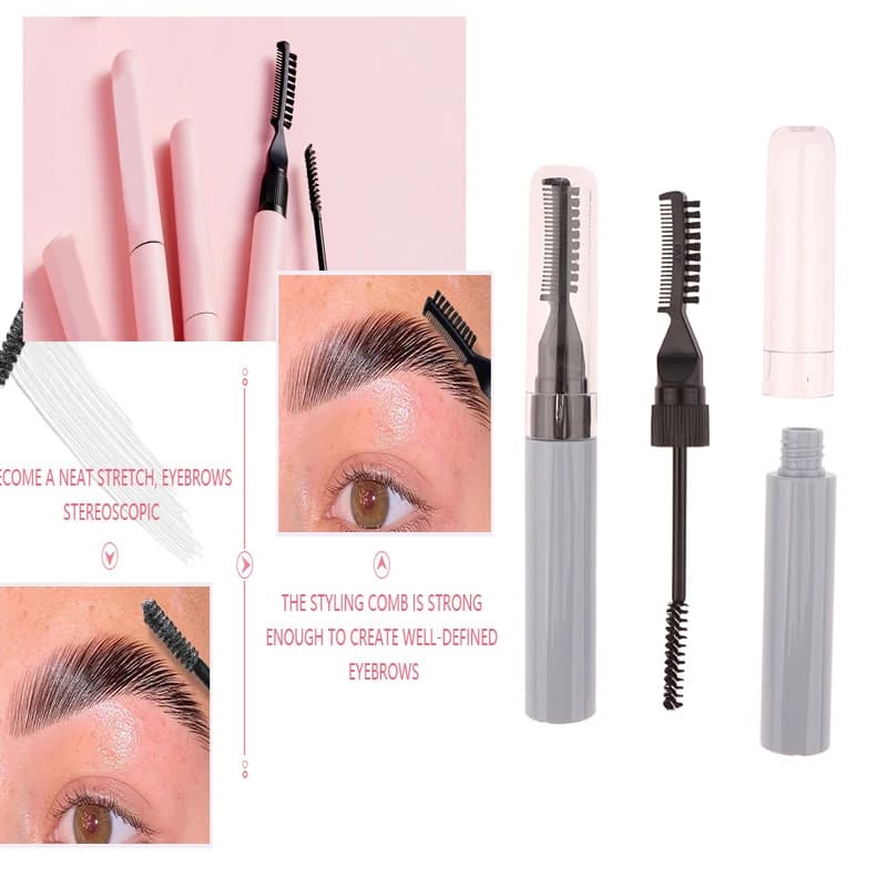 1PC 10ml Double Brush Head Empty Mascara Empty FAI By TE Reusable Eyebrow Bottle Gel Extension Cosmetic Eyelashes Packaging Containers