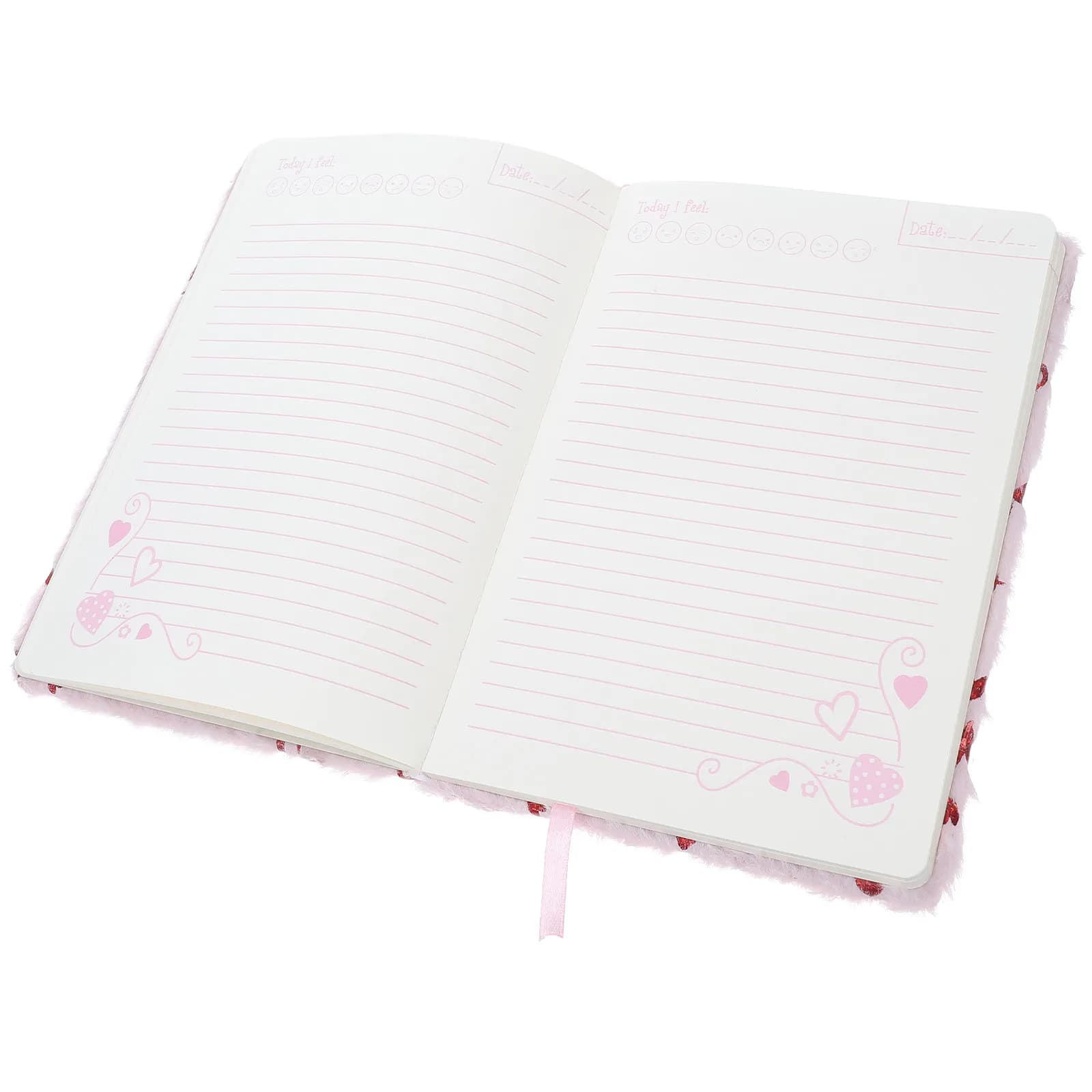 Quaderno con Motivo a Cuore, Diario di San Valentino, Taccuino Multifunzione, Carino Diario per Appunti, Organizer per Lavoro, Agenda per Scrittura