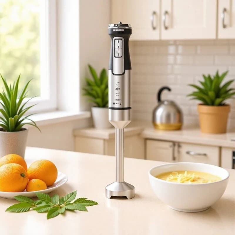 Hand Blender Food Processor 1500W High Power Immersion Stick Mixer With Whisk Attachment For Kitchen Cooking Baking Smoothies