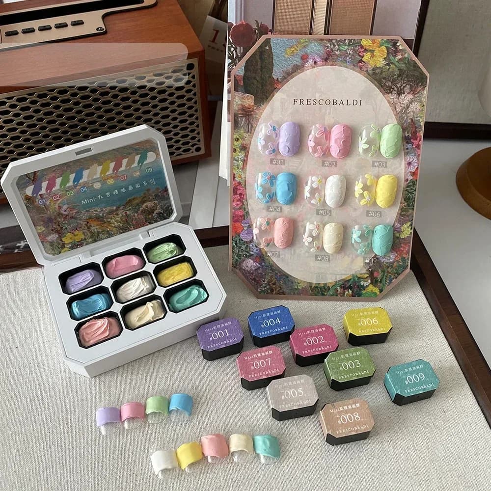 New Oil Paintting Nail Cream Gel Drawing Gel Paste 3D Texture Oil Gravel Sculpture Varnish Embossing Nail Art Gel For manicure