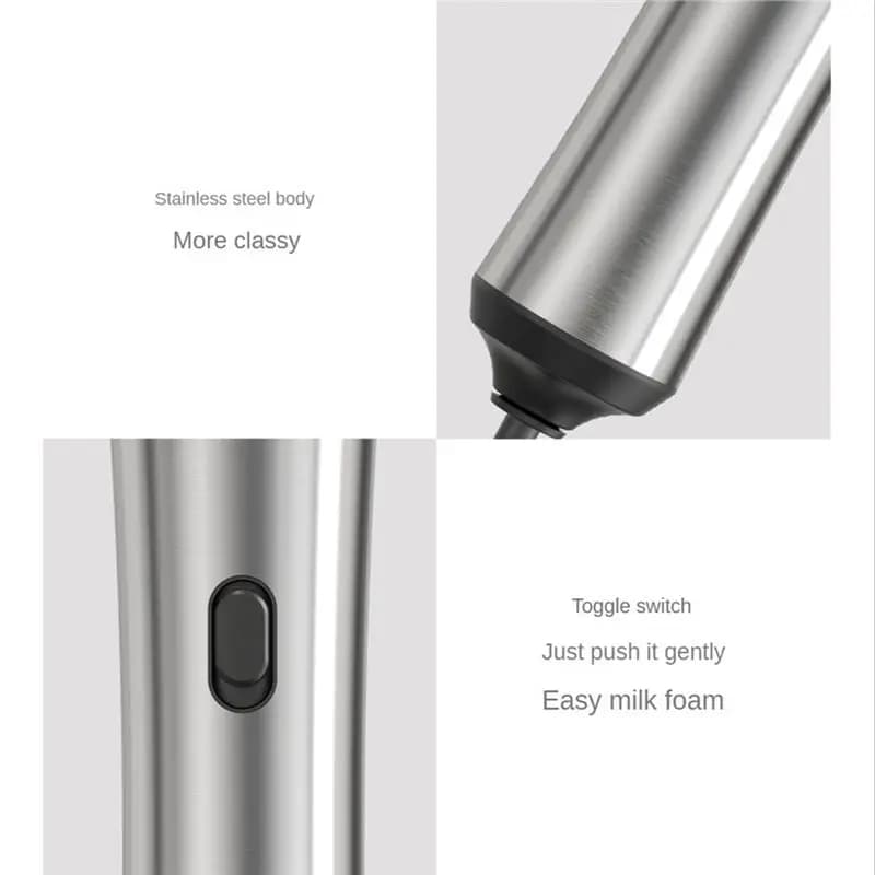 morning Electric Milk Frother Mixer USB Handheld Foamer Coffee Maker Egg Beater Cappuccino Stirrer Kitchen Food Blender Tool