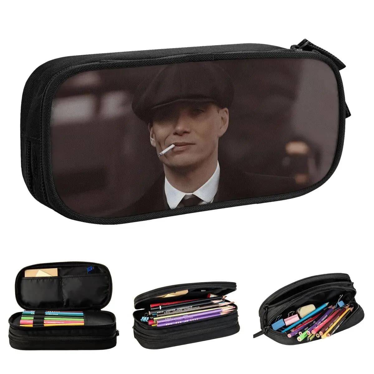 P-Peaky Blinders Tommy Shelby Astucci Portapenne Borsa portaoggetti grande per bambini Regali per studenti Cancelleria